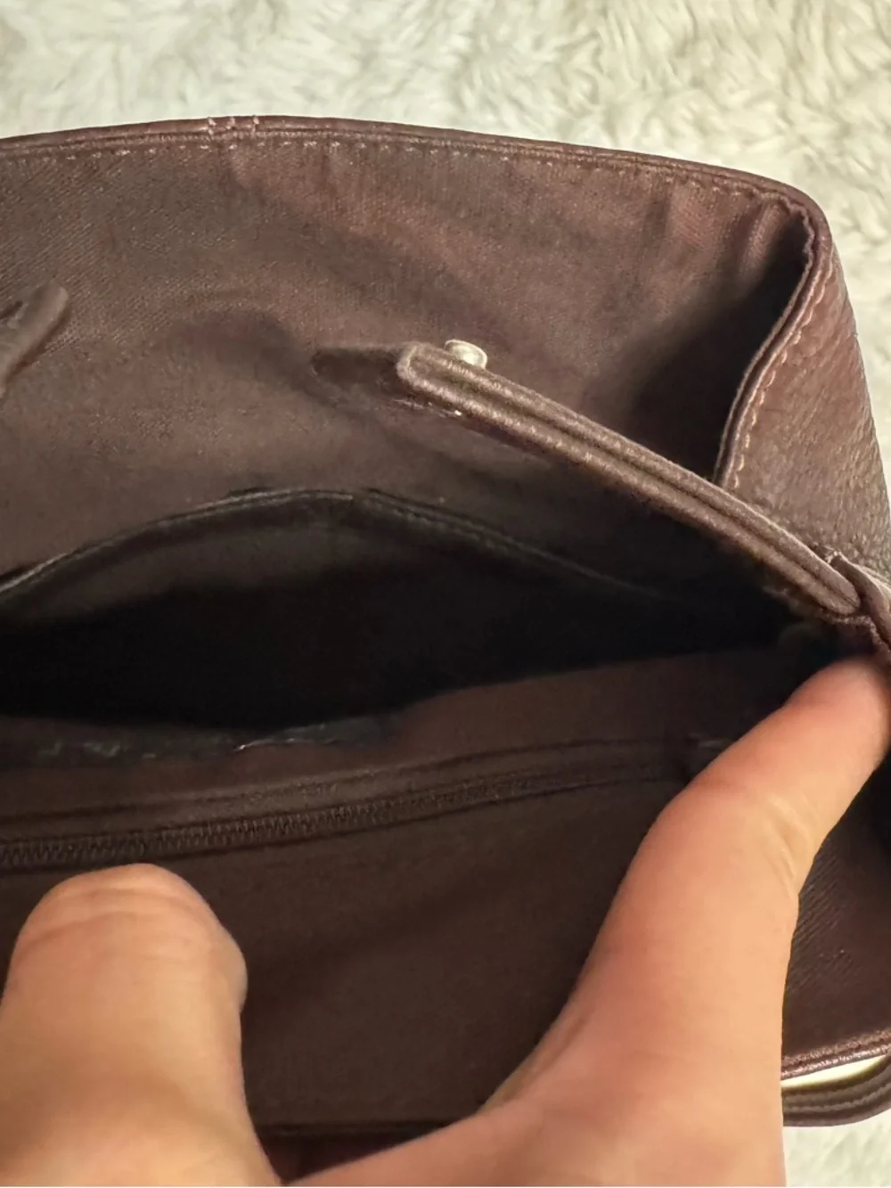 Tignanello Chocolate Brown Pebbled Leather Backpack